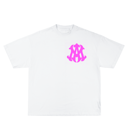 Oversized White/Pink