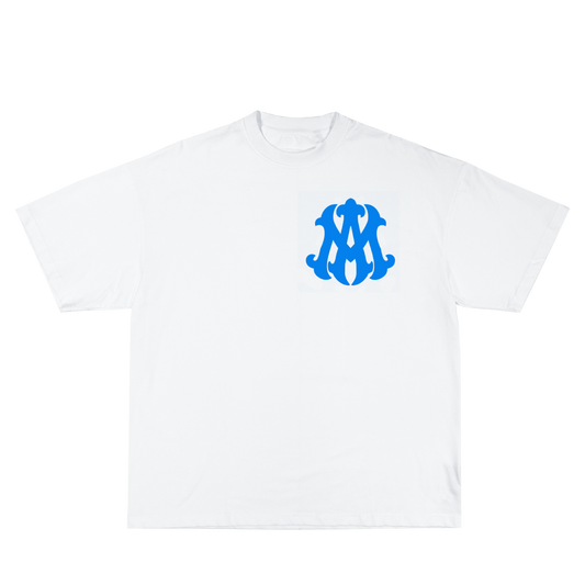 Oversized White/Blue